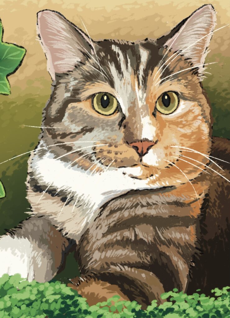 lovisa garner porträtt katt