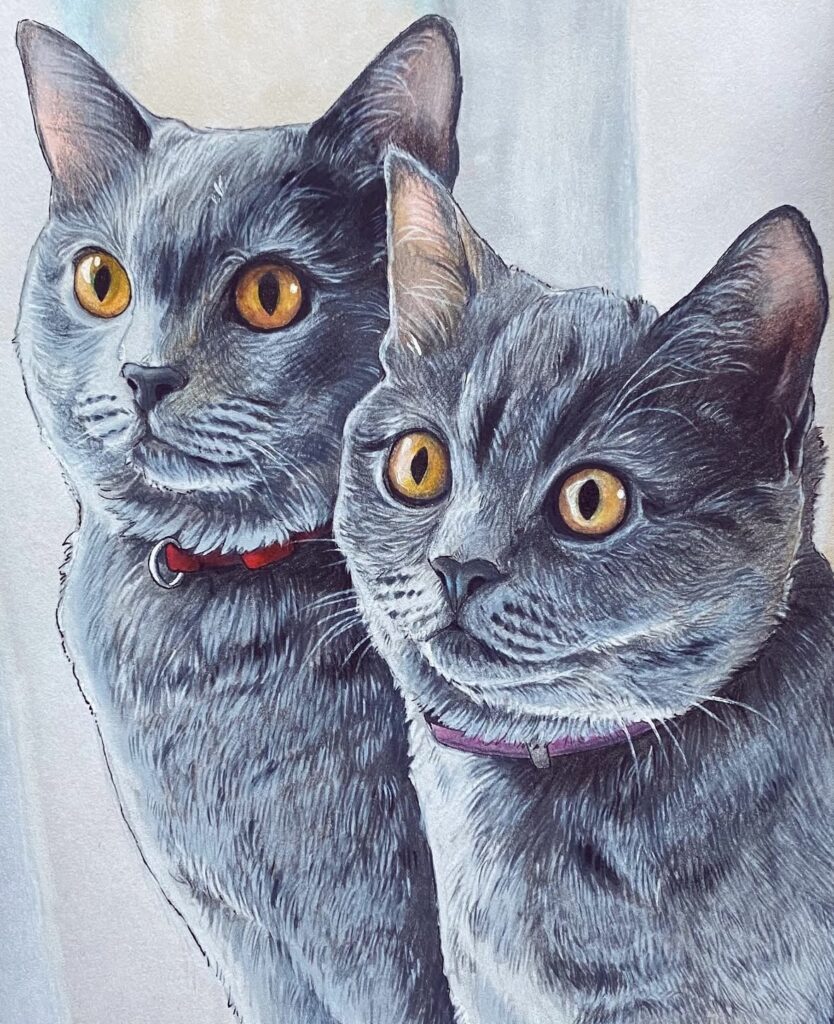 lovisa garner porträtt katter