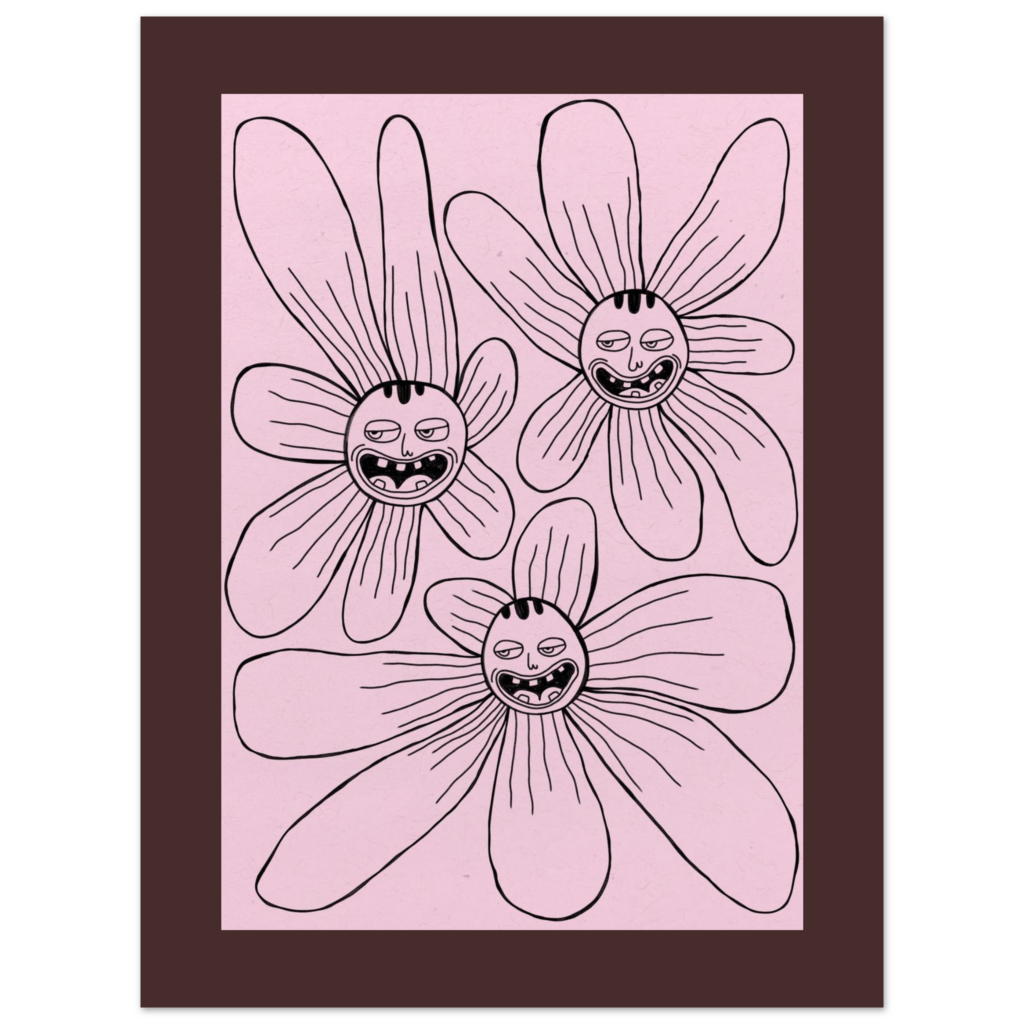 Flower power gang print